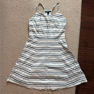 Banana Republic Blue and White Striped  Dress